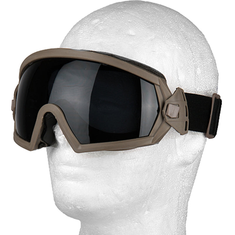 Lancer Tactical SI Ballistic Style Full Seal Airsoft Goggles w/ 2 Lenses