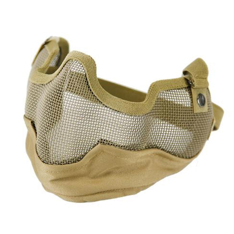Bravo Tactical V2 Strike Metal Mesh Face Mask with Ear Protection