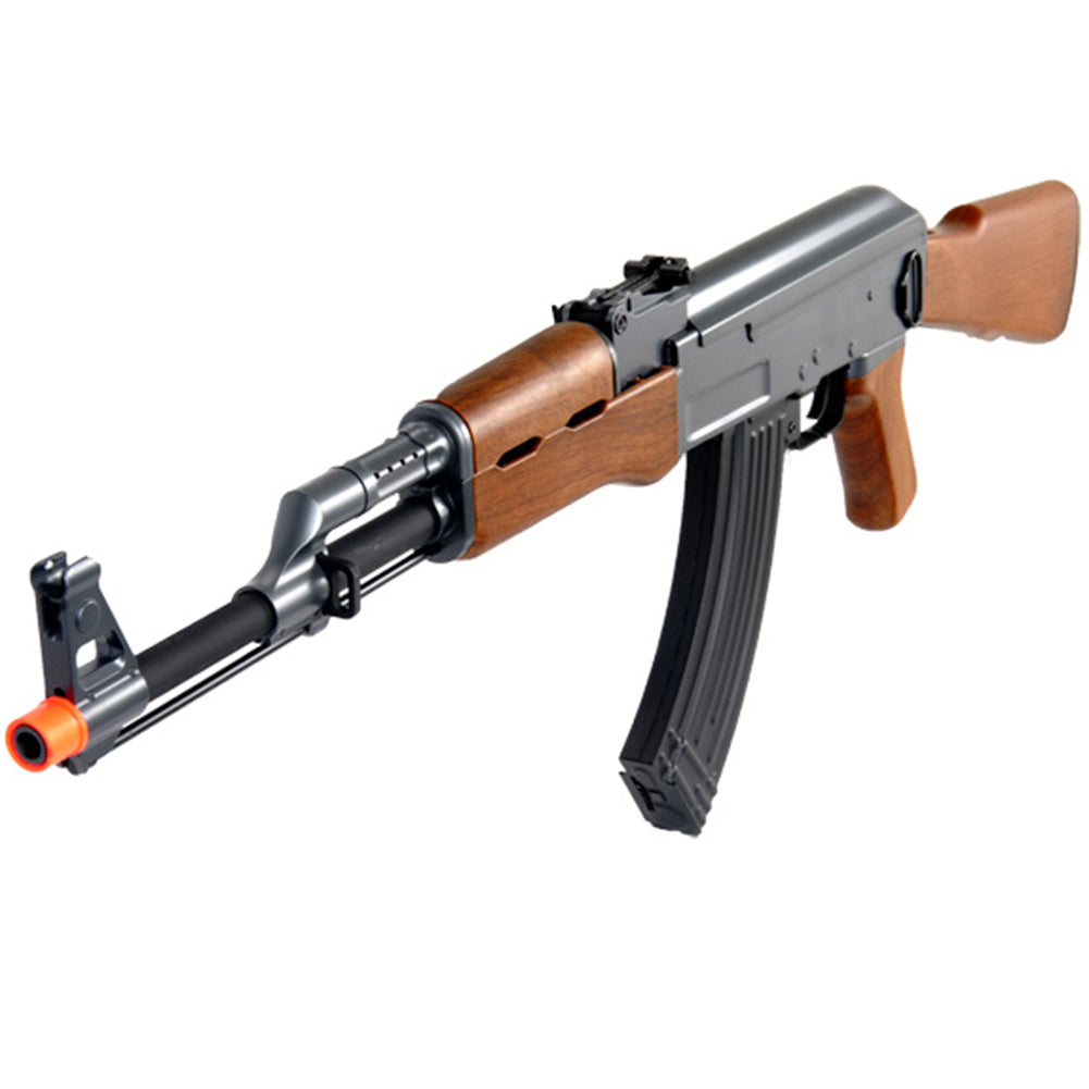 CYMA AK-47 ELECTRIC AEG FULL AUTO AIRSOFT RIFLE GUN w/ PISTOL COMBO 6mm BB  BBs