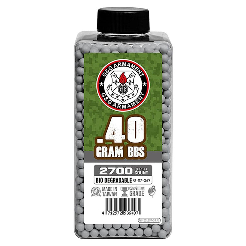 G&G Biodegradable 2700rd Heavy Weight .40g 6mm Airsoft BBs