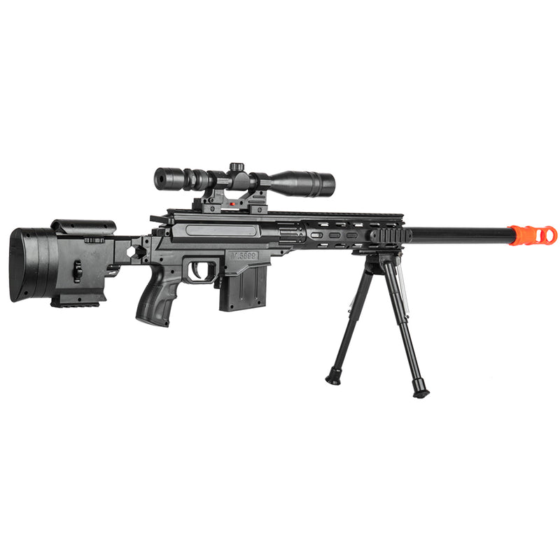 UKARMS P2589 Spring Powered Airsoft Sniper Rifle w/ Scope & Bipod