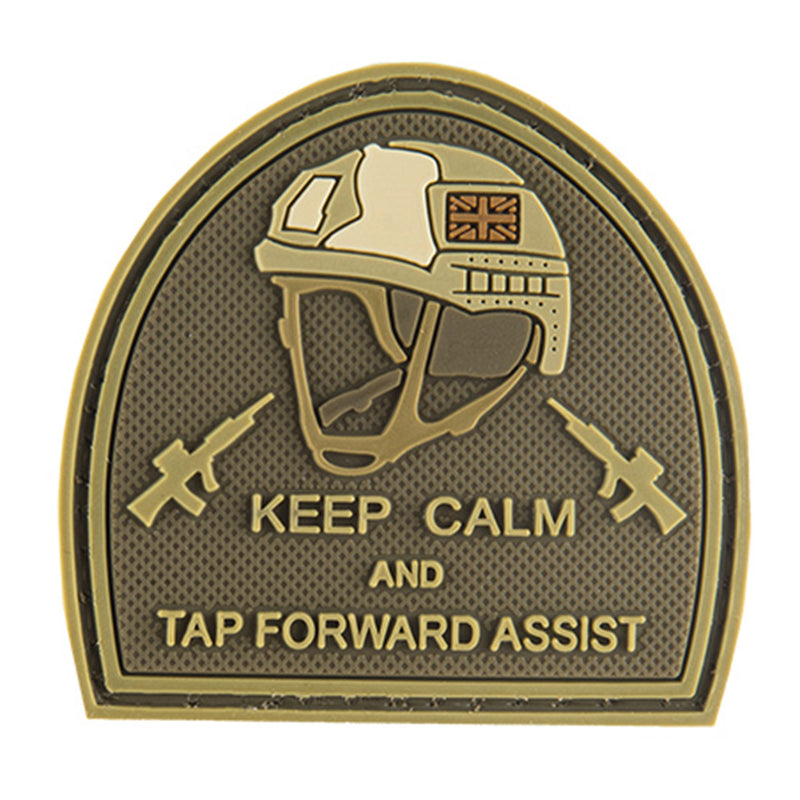 G-FORCE Keep Calm & Tap Forward Assist Tactical PVC Morale Patch