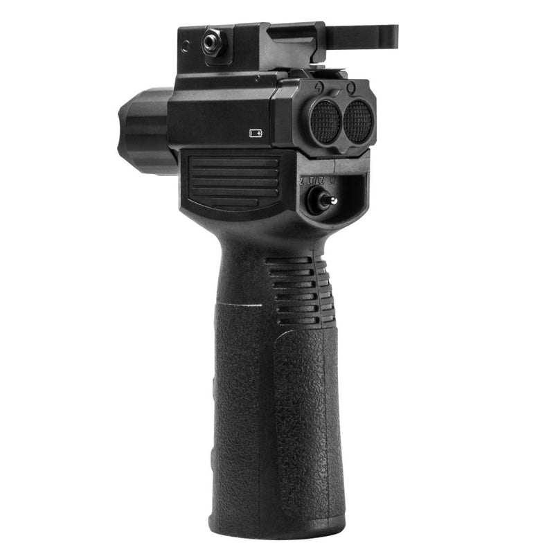 VISM Tactical Vertical Grip w/ Strobe LED Flashlight & Laser by NcSTAR