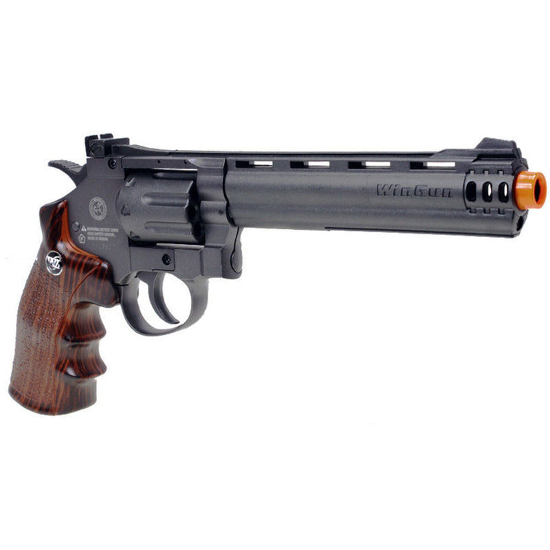WIN GUN High Power Co2 Airsoft Revolver w/ 8-Shot Rotary Drum