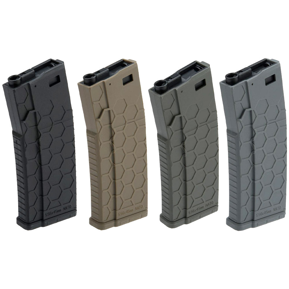 HEXMAG 300rd Polymer AEG Airsoft Rifle Hi-Cap Flash Magazine by