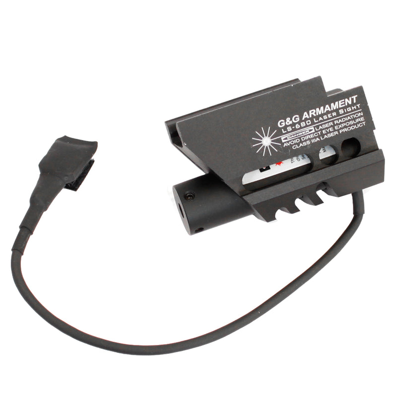 G&G LS-680 Laser Sight for Airsoft Guns with Pressure Switch