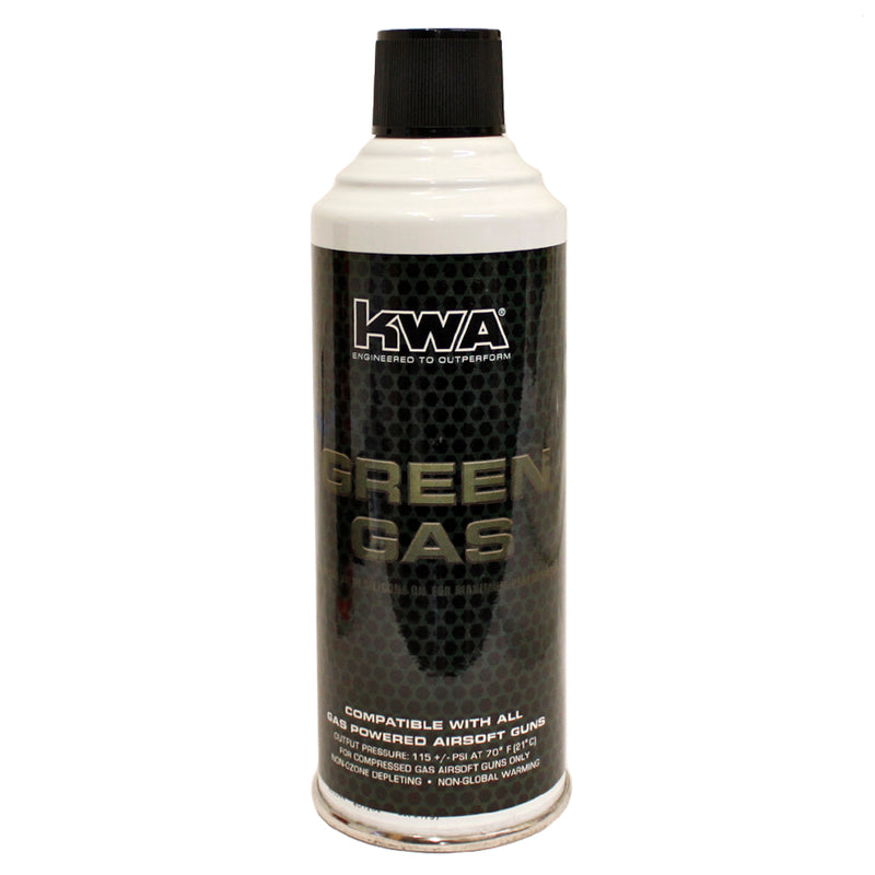 KWA 8oz Green Gas Can for Airsoft Gas Guns Made in USA