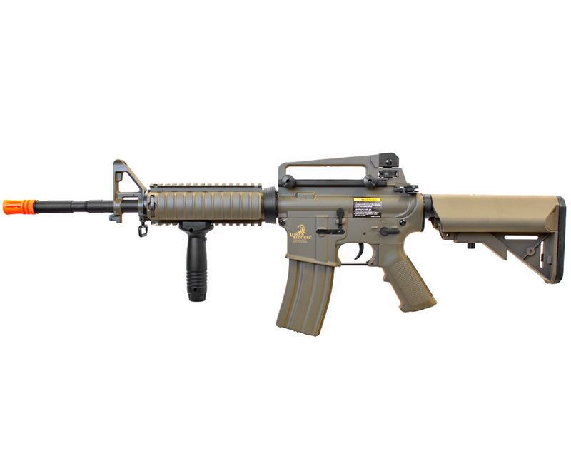 Lancer Tactical M4A1 RIS Airsoft Gun AEG Assault Rifle - Tan