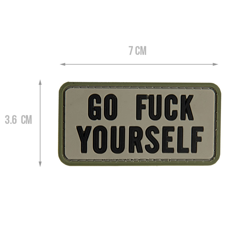 G-FORCE Go Fuck Yourself Tactical Hook & Loop PVC Morale Patch
