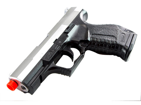 HFC P99 Pistol Spring Airsoft Gun Plastic Two Tone Silver and Black
