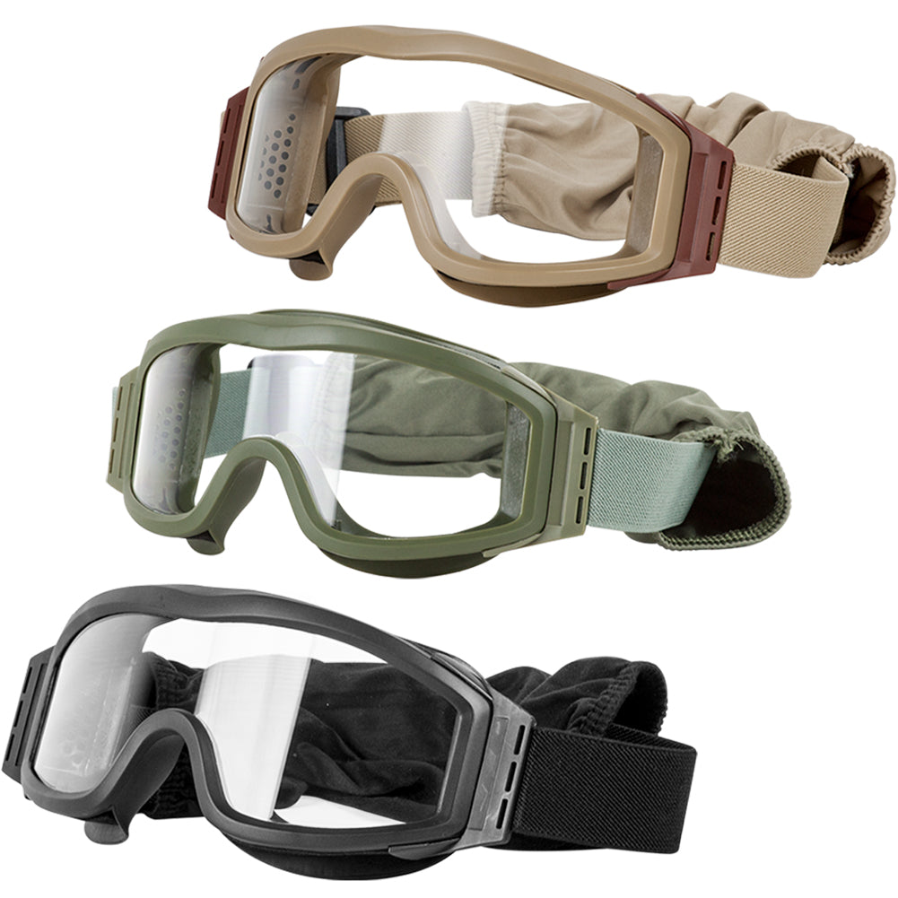 Valken V-TAC Zulu Lunettes Airsoft Jaunes - Ajustables, Protection Réglable