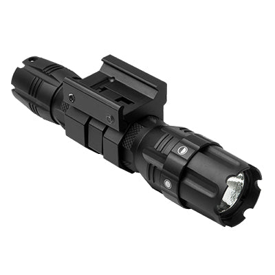 VISM Pro Series 250 Lumen LED Tactical Flashlight w/ Rail Mount