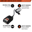 Valken 2-4 Cell LiPo / LiHV Quick Balancing Airsoft Smart Charger