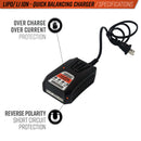 Valken 2-4 Cell LiPo / LiHV Quick Balancing Airsoft Smart Charger