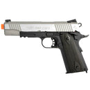 Colt Full Metal 1911 Rail Gun Co2 Powered GBB Airsoft Pistol by KWC - Dual Tone