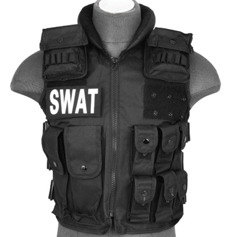 WELL Fire Police SWAT Tactical Airsoft Vest Replica w/ Patches