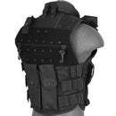WELL Fire Police SWAT Tactical Airsoft Vest Replica w/ Patches