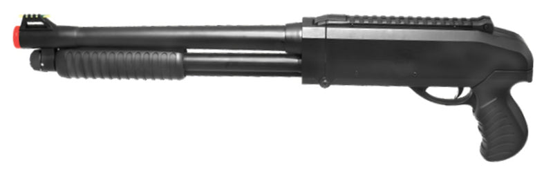 FirePower M500 Pistol Grip Shotgun Black Pump Action Spring Airsoft Gun