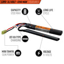 Valken Energy 11.1v 1200mAH 30C Nunchuck Crane Stock Type LIPO Battery