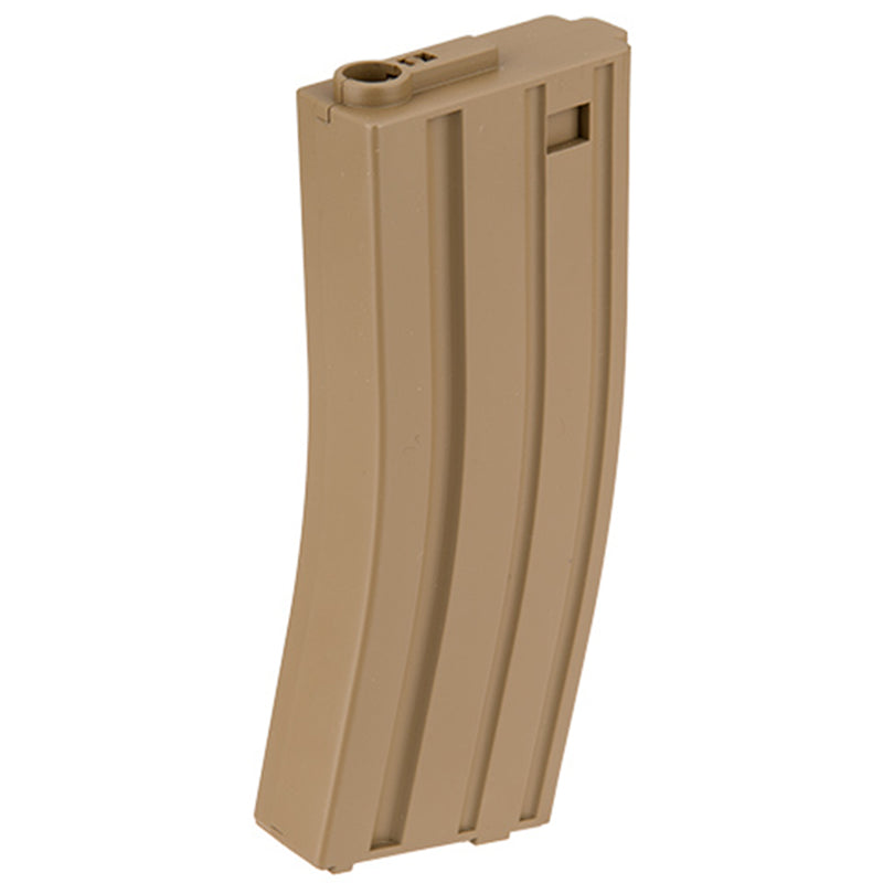 Valken V-TAC M4 / M16 140rd Polymer Airsoft Gun AEG Mid-Cap Magazine - Tan / 5 Pack