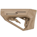 Valken Tactical V-TAC ATS Polymer M4 Airsoft Gun Stock by MERENS - Tan
