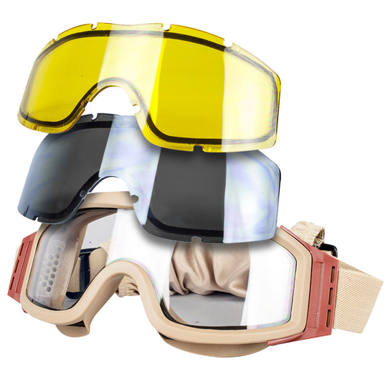 G-Force Full Seal Airsoft Goggles With Built-In Fan – Clear Lens, Tan, Anti-Fog Protection G-Force Full Seal Airsoft Goggles With Built-In Fan – Clear Lens, Tan, Anti-Fog Protection