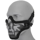 Lancer Tactical Airsoft Lower Face Steel Mesh Half Mask