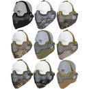 Lancer Tactical Airsoft Lower Face Mesh Mask w/ Ear Protection