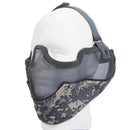 Lancer Tactical Airsoft Lower Face Mesh Mask w/ Ear Protection