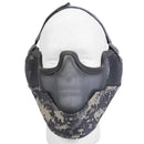 Lancer Tactical Airsoft Lower Face Mesh Mask w/ Ear Protection