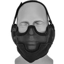 Lancer Tactical Airsoft Lower Face Mesh Mask w/ Ear Protection
