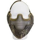 Lancer Tactical Airsoft Lower Face Mesh Mask w/ Ear Protection