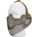 Lancer Tactical Airsoft Lower Face Mesh Mask w/ Ear Protection