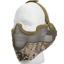 Lancer Tactical Airsoft Lower Face Mesh Mask w/ Ear Protection