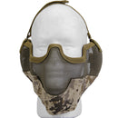 Lancer Tactical Airsoft Lower Face Mesh Mask w/ Ear Protection