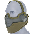 Lancer Tactical Airsoft Lower Face Mesh Mask w/ Ear Protection