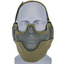 Lancer Tactical Airsoft Lower Face Mesh Mask w/ Ear Protection