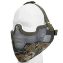 Lancer Tactical Airsoft Lower Face Mesh Mask w/ Ear Protection