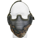 Lancer Tactical Airsoft Lower Face Mesh Mask w/ Ear Protection