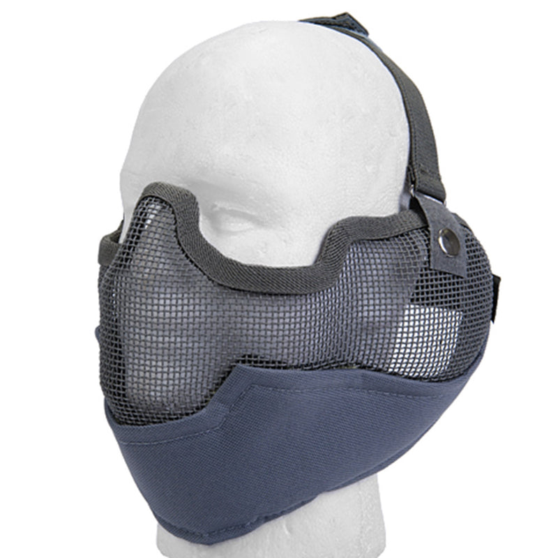 Lancer Tactical Airsoft Lower Face Mesh Mask w/ Ear Protection