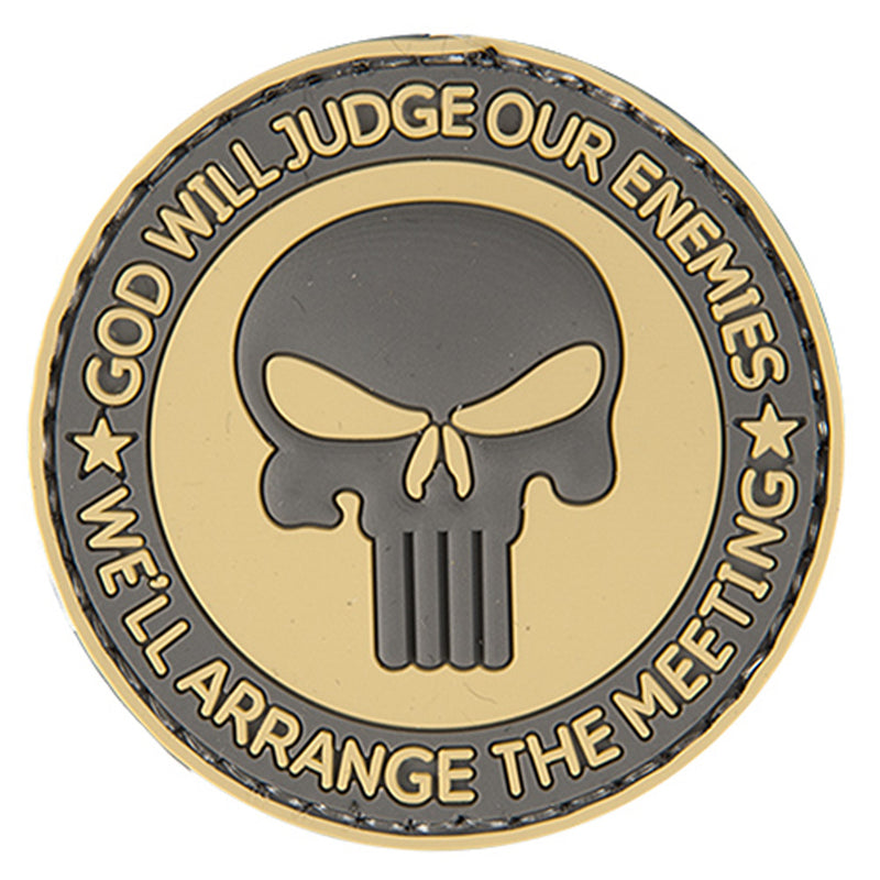 Lancer Tactical "GOD WILL JUDGE OUR ENEMIES" Hook & Loop PVC Morale Patch