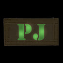 Lancer Tactical Reversible Callsign Glow-in-the-Dark / IR Hook & Loop Patch Set