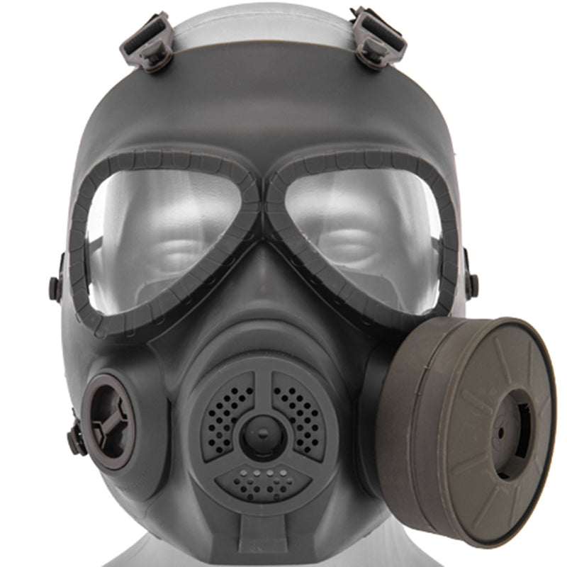 Lancer Tactical Anti-Fog Military Style Airsoft Gas Mask w/ Fan