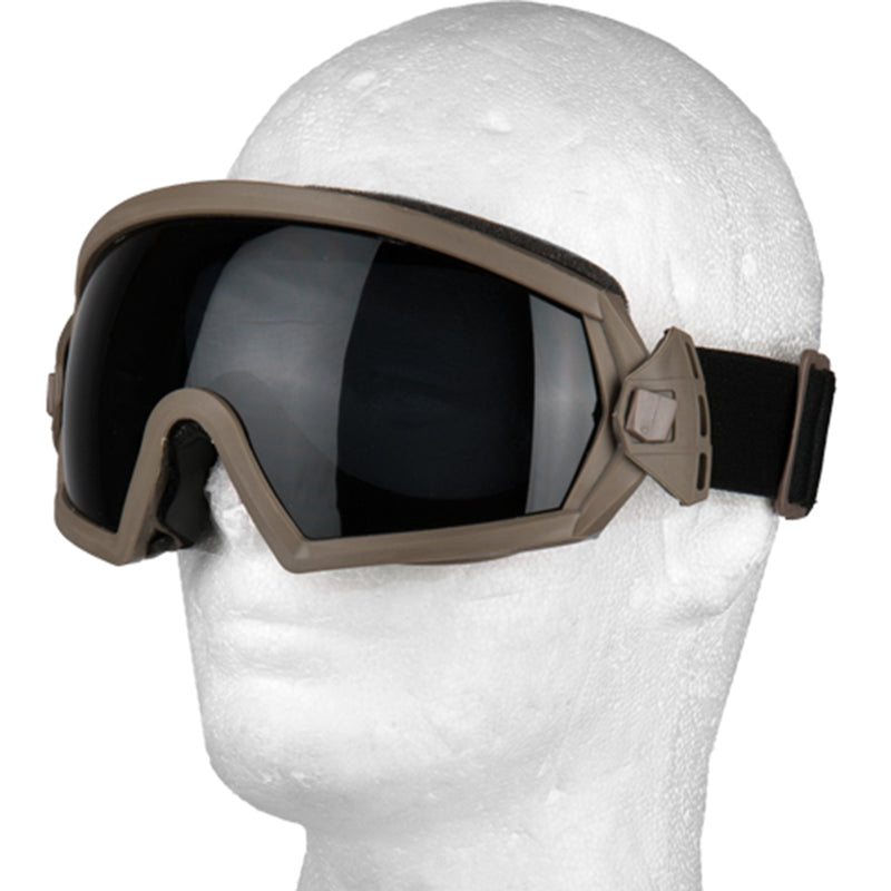 Lancer Tactical Regulate Style Full Seal Airsoft Goggles w/ 2 Lenses