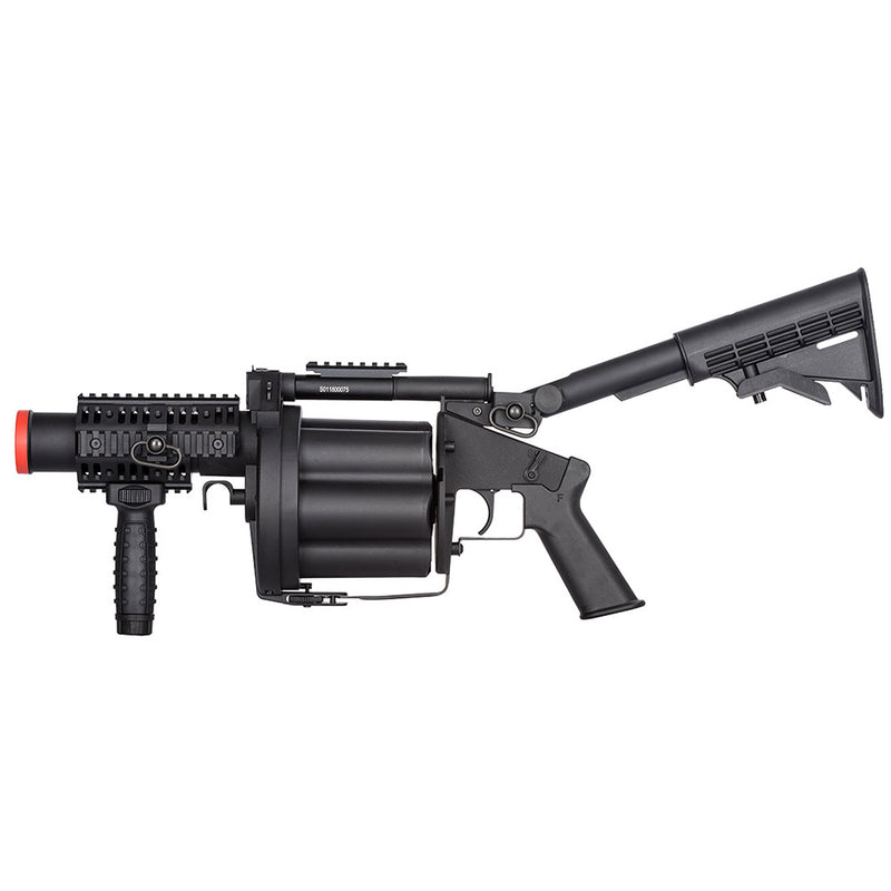 ICS MGL Multi-Shot Revolving 40mm Airsoft Grenade Launcher ...