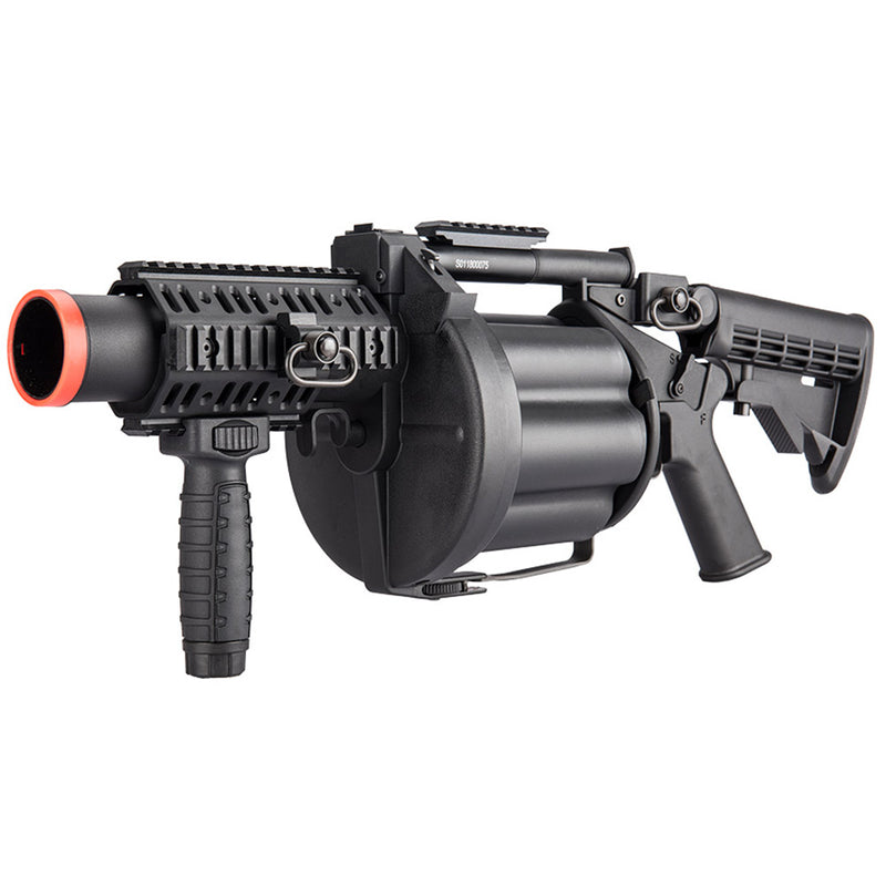 ICS MGL Multi-Shot Revolving 40mm Airsoft Grenade Launcher ...