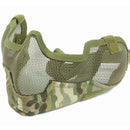 Bravo Tactical V2 Strike Metal Mesh Face Mask with Ear Protection