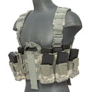 Lancer Tactical MOLLE Chest Rig Harness System w/ Hydration Pouch