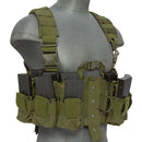 Lancer Tactical MOLLE Chest Rig Harness System w/ Hydration Pouch