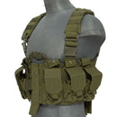 Lancer Tactical MOLLE Chest Rig Harness System w/ Hydration Pouch